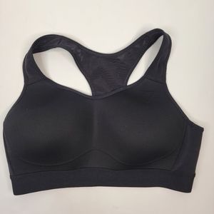 Gymshark Sz Large Sculpted Cup Sport Bra Black Racer Back
